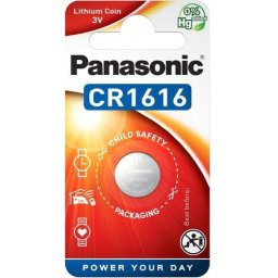 Бутонна литиева батерия PANASONIC CR-1616, 3V
