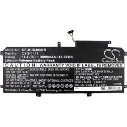 Батерия за лаптоп C31N1411, Asus ZenBook UX305C, UX305CA, UX305F, UX305FA, 11.4V, 3800 mAh CAMERON SINO