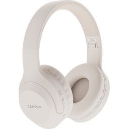 CANYON BTHS-3, Bluetooth headset,with microphone, BT V5.1 JL6956, battery 300mAh, Type-C charging plug, PU material, size:168*19