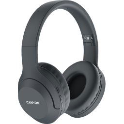 CANYON BTHS-3, Canyon Bluetooth headset,with microphone, BT V5.1 JL6956, battery 300mAh, Type-C charging plug, PU material, size