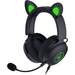 Razer Kraken Kitty V2 Pro, Gaming Wired Headset, Razer Chroma RGB, Stream Reactive Lighting, Docked Mode, 50 mm audio drivers, U