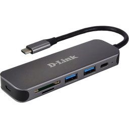 D-LINK 5in1 USB-C Hub with Card Reader