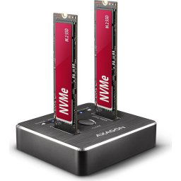 AXAGON ADSA-M2C - Dual USB docking station for M.2 NVMe SSD