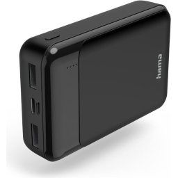 Външна батерия HAMA "Eco Power 10", 10000 mAh, USB-C/А