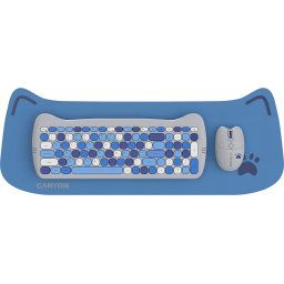 CANYON set HSET-W6 Keyboard+Mouse Kitty Edition AAA+АА Wireless Blue