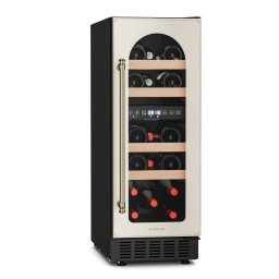 Klarstein Хладилник за вино Vinovilla Victoria 17 Duo, 2 зони за охлаждане, Сензорно управление, 17 бутилки, 4 рафта (TK15-Vinovi-17S-CR)