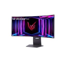 Монитор LG 34GS95QE-B, 33.9", OLED UltraGear 21:9 Curved, IPS 0.03 ms, WQHD 4K (3440x1440), 240Hz, HDR 10, 1500000:1, 1300 cd/m2, DCI-P3 98.5%, USB 3.0, VRR, Free-sync, G-Sync, HDMI, DisplayPort, PBP,PIP, Height Adjustable, Pivot, Tilt, Headphone Out, Bla