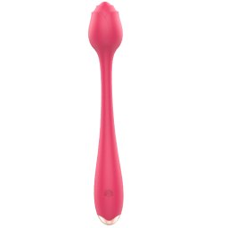 Вибратор за G-точка Медицински силикон "TULIP PINK" 20 см