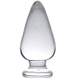 Стъклено дилдо Butt Plug "EXPANDABLE CLEAR PLUG" 10 см