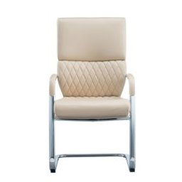 Посетителски стол RFG GRANDE M, екокожа, бежов, 2 броя в комплект