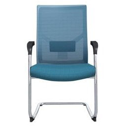 Посетителски стол RFG Snow M, до 120кг, дамаска/меш, светлосин, 2 броя в комплект