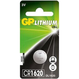 Литиева бутонна батерия GP CR-1620 3V 1бр. в блистер GP