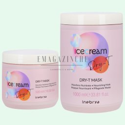 Inebrya Подхранваща маска за суха, къдрава и третирана коса 500/1000 мл. Ice Cream Dry-T Mask