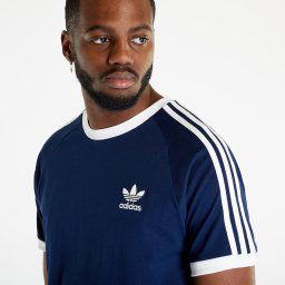 Тениска adidas 3-Stripes Short Sleeve Tee Night Indigo S