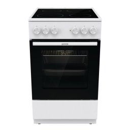 Стъклокерамична готварска печка Gorenje GEC5A41WG , Бял , Керамични