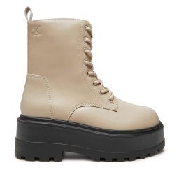 Туристически oбувки Calvin Klein Jeans Flatform YW0YW01535 Бежов