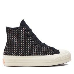 Кецове Converse Chuck Taylor All Star Lift Platform Crochet A09829C Черен