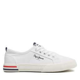Гуменки Pepe Jeans Brady Basic G PGS30561 Бял