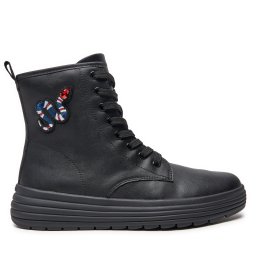 Ботуши Geox J Phaolae Girl J46ETD 000BC C9999 S Черен
