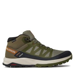 Туристически Salomon Outrise Mid GORE-TEX L47143600 Каки
