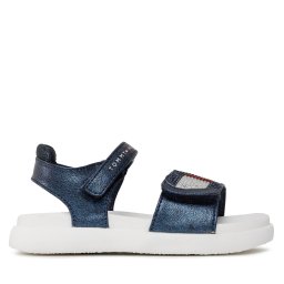 Сандали Tommy Hilfiger Strass Heart Velcro Sandal T1A2-32752-1367 S Тъмносин