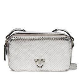 Дамска чанта PINKO Camera Case AI 24-25 PLTT 102810 A1VG Сребрист