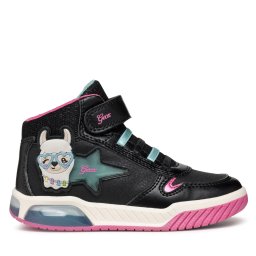 Сникърси Geox J Inek Girl J36ASC 0CENF C9B4A M Черен