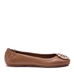 Балеринки Tory Burch Minnie Travel Ballet With Metal Logo 50393 Кафяв