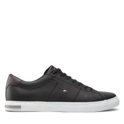 Сникърси Tommy Hilfiger Essential Leather Detail Vulc FM0FM04047 Черен