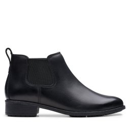 Боти тип челси Clarks Havisham Top 26178715 Черен