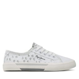 Гуменки Pepe Jeans Brady Shine G PGS30562 Бял