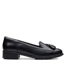 лоуфъри с дебела подметка Clarks Havisham Edge 26178703 Черен