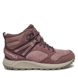 Туристически oбувки Merrell Wildwood Mid Ltr Wp J068104 Бордо
