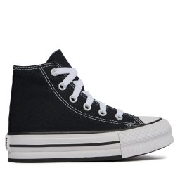 Кецове Converse Chuck Taylor All Star Lift Platform High Top Little Kids 372859C Черен