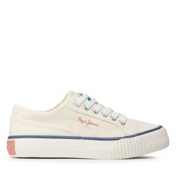 Гуменки Pepe Jeans Ottis Platform Girl Бял