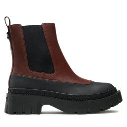 Боти Coach Jayla Leather Bootie CM770 Кафяв