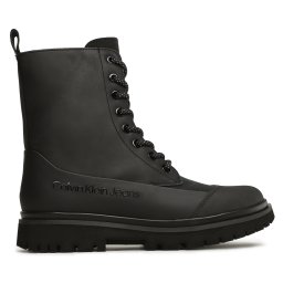Зимни обувки Calvin Klein Jeans Chunky Combat Laceup Boot Rub YW0YW01066 Черен