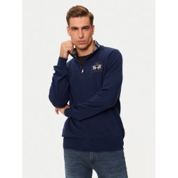 La Martina Пуловер ZMS314 YW120 Тъмносин Regular Fit