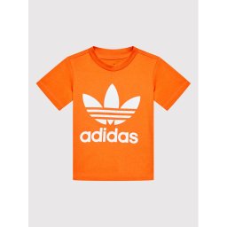 adidas Тишърт Trefoil HK7514 Оранжев Regular Fit