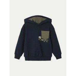 NAME IT Суитшърт 13233677 Тъмносин Regular Fit