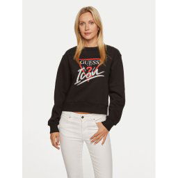 Guess Суитшърт W4YQ25 KB681 Черен Regular Fit