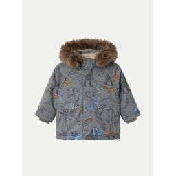 NAME IT Зимно яке 13230589 Сив Regular Fit