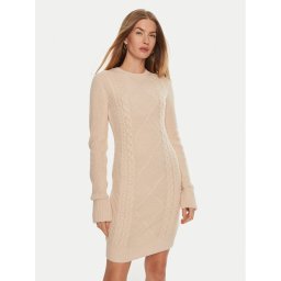 Guess Плетена рокля Serena W4BK17 Z3HW0 Бежов Regular Fit