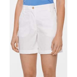 Tommy Hilfiger Шорти от плат WW0WW41769 Бял Regular Fit