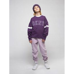 DKNY Суитшърт D25E57 S Виолетов Regular Fit