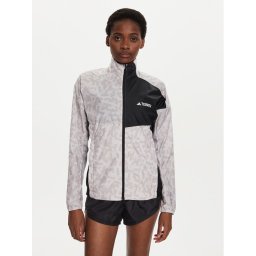 adidas Яке за джогинг Terrex Trail Running IW9245 Екрю Regular Fit