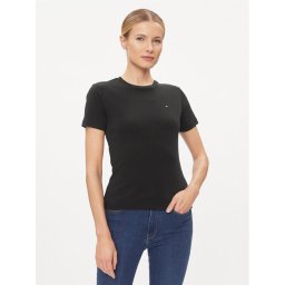 Tommy Hilfiger Тишърт New Cody WW0WW40587 Черен Slim Fit