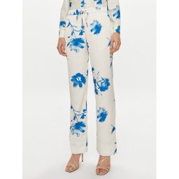 Calvin Klein Текстилни панталони K20K206662 Бял Regular Fit