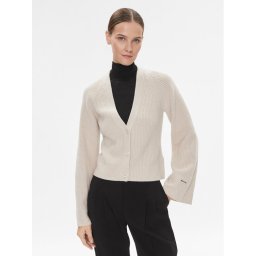 Calvin Klein Кардиган K20K206275 Бежов Regular Fit