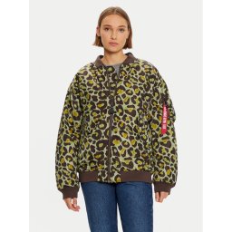Alpha Industries Яке бомбър 108010C Зелен Regular Fit